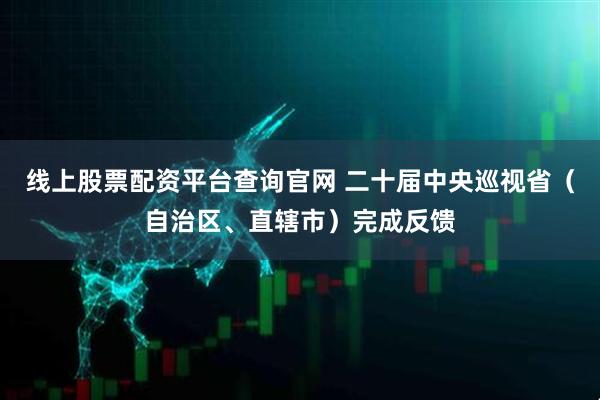 线上股票配资平台查询官网 二十届中央巡视省（自治区、直辖市）完成反馈